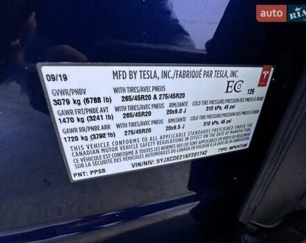 Синий Тесла Модель Х, объемом двигателя 0 л и пробегом 66 тыс. км за 34500 $, фото 65 на Automoto.ua
