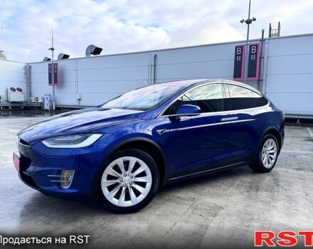 Синий Тесла Модель Х, объемом двигателя 100 л и пробегом 66 тыс. км за 34500 $, фото 2 на Automoto.ua