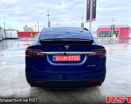 Синий Тесла Модель Х, объемом двигателя 100 л и пробегом 66 тыс. км за 34500 $, фото 6 на Automoto.ua