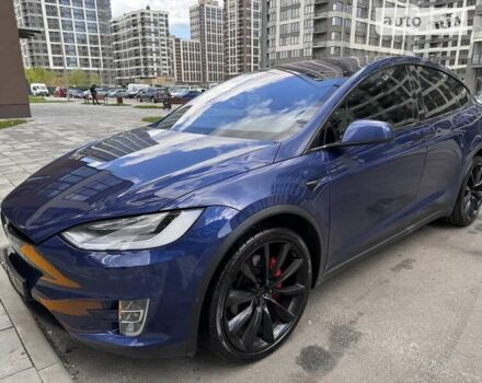 Синий Тесла Модель Х, объемом двигателя 0 л и пробегом 59 тыс. км за 51100 $, фото 33 на Automoto.ua
