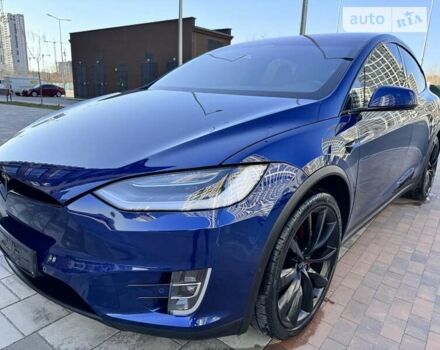 Синий Тесла Модель Х, объемом двигателя 0 л и пробегом 59 тыс. км за 51000 $, фото 15 на Automoto.ua