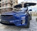 Синий Тесла Модель Х, объемом двигателя 0 л и пробегом 59 тыс. км за 59222 $, фото 1 на Automoto.ua