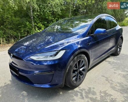 Синий Тесла Модель Х, объемом двигателя 0 л и пробегом 69 тыс. км за 55000 $, фото 3 на Automoto.ua