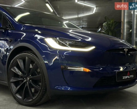 Синий Тесла Модель Х, объемом двигателя 0 л и пробегом 29 тыс. км за 47900 $, фото 3 на Automoto.ua