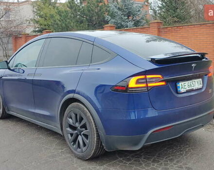 Синий Тесла Модель Х, объемом двигателя 0 л и пробегом 58 тыс. км за 41500 $, фото 2 на Automoto.ua