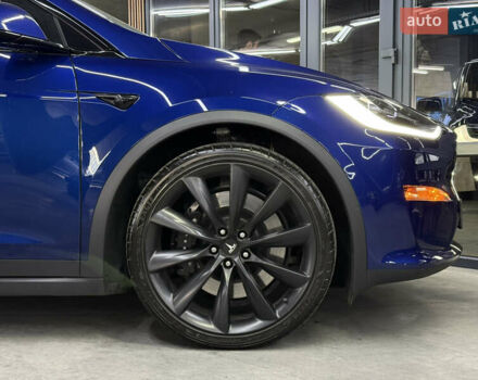 Синий Тесла Модель Х, объемом двигателя 0 л и пробегом 29 тыс. км за 47900 $, фото 4 на Automoto.ua