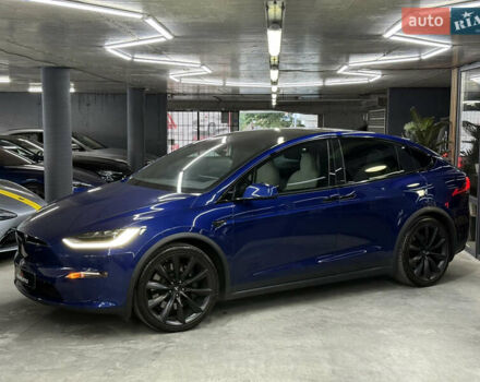 Синий Тесла Модель Х, объемом двигателя 0 л и пробегом 29 тыс. км за 47900 $, фото 5 на Automoto.ua