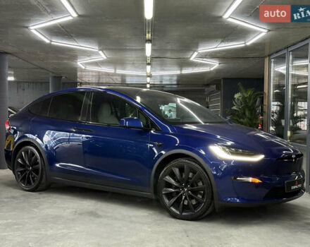 Синий Тесла Модель Х, объемом двигателя 0 л и пробегом 29 тыс. км за 47900 $, фото 1 на Automoto.ua