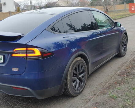 Синий Тесла Модель Х, объемом двигателя 0 л и пробегом 58 тыс. км за 41500 $, фото 4 на Automoto.ua
