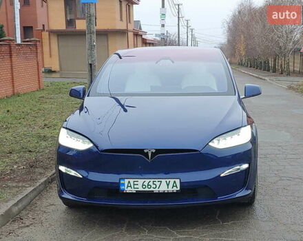 Синий Тесла Модель Х, объемом двигателя 0 л и пробегом 58 тыс. км за 41500 $, фото 1 на Automoto.ua