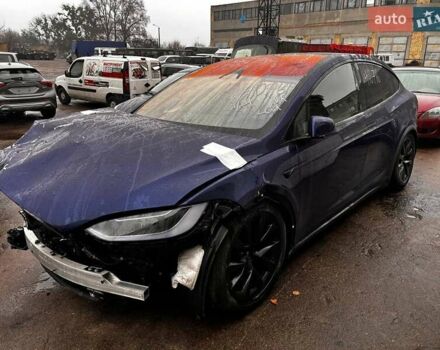 Синий Тесла Модель Х, объемом двигателя 0 л и пробегом 25 тыс. км за 48990 $, фото 1 на Automoto.ua