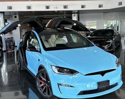 Синий Тесла Модель Х, объемом двигателя 0 л и пробегом 20 тыс. км за 56500 $, фото 2 на Automoto.ua