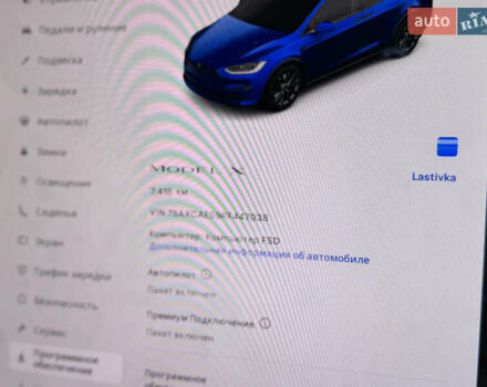 Синий Тесла Модель Х, объемом двигателя 0 л и пробегом 7 тыс. км за 51000 $, фото 7 на Automoto.ua