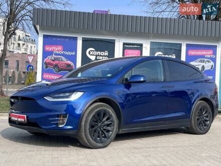 Синий Тесла Модель Х, объемом двигателя 0 л и пробегом 81 тыс. км за 25000 $, фото 1 на Automoto.ua