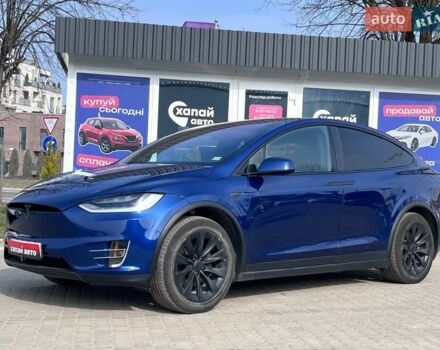 Синий Тесла Модель Х, объемом двигателя 0 л и пробегом 81 тыс. км за 25000 $, фото 1 на Automoto.ua