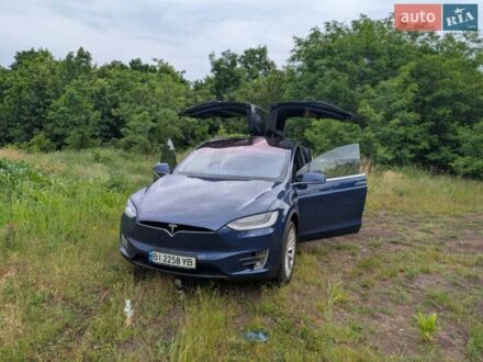 Синій Тесла Модель Х, об'ємом двигуна 0 л та пробігом 169 тис. км за 33700 $, фото 1 на Automoto.ua