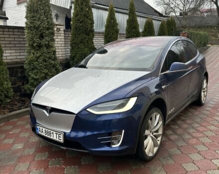 Синий Тесла Модель Х, объемом двигателя 0 л и пробегом 120 тыс. км за 30000 $, фото 1 на Automoto.ua