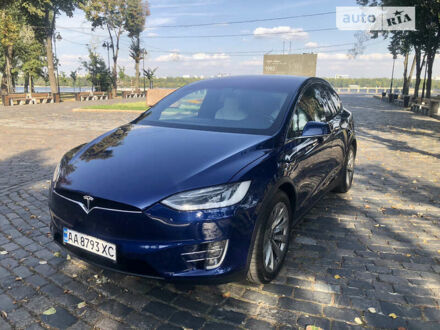 Тесла Модель Х 2018 у Києві на Automoto.ua Синій Тесла Модель Х, об'ємом двигуна 0 л та пробігом 83 тис. км за 53000 $, фото 1 на Automoto.ua