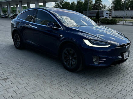 Синий Тесла Модель Х, объемом двигателя 0 л и пробегом 103 тыс. км за 32500 $, фото 1 на Automoto.ua