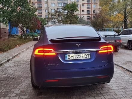 Синий Тесла Модель Х, объемом двигателя 0 л и пробегом 53 тыс. км за 35000 $, фото 1 на Automoto.ua