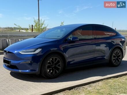 Синій Тесла Модель Х, об'ємом двигуна 0 л та пробігом 107 тис. км за 40000 $, фото 1 на Automoto.ua