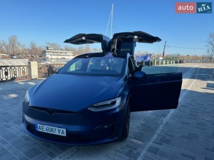 Синій Тесла Модель Х, об'ємом двигуна 0 л та пробігом 45 тис. км за 48900 $, фото 1 на Automoto.ua