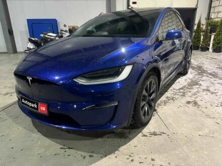 Синий Тесла Модель Х, объемом двигателя 0 л и пробегом 89 тыс. км за 40500 $, фото 1 на Automoto.ua