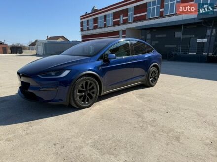 Синій Тесла Модель Х, об'ємом двигуна 0 л та пробігом 53 тис. км за 46900 $, фото 1 на Automoto.ua