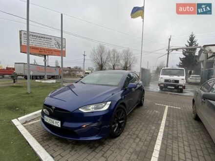 Синий Тесла Модель Х, объемом двигателя 0 л и пробегом 36 тыс. км за 47850 $, фото 1 на Automoto.ua