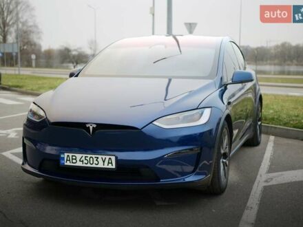 Синий Тесла Модель Х, объемом двигателя 0 л и пробегом 10 тыс. км за 58000 $, фото 1 на Automoto.ua