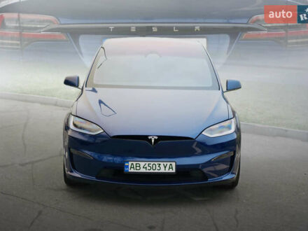 Синий Тесла Модель Х, объемом двигателя 0 л и пробегом 10 тыс. км за 61799 $, фото 1 на Automoto.ua