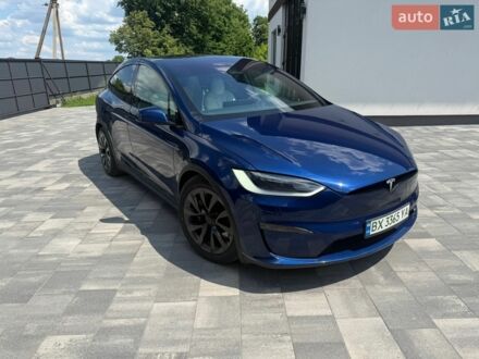 Синій Тесла Модель Х, об'ємом двигуна 0 л та пробігом 44 тис. км за 45900 $, фото 1 на Automoto.ua
