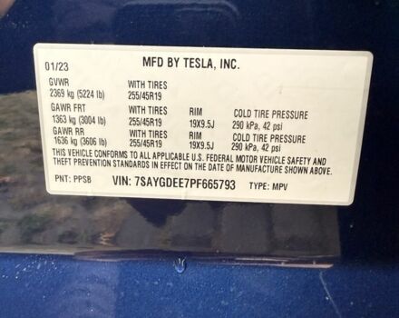 Тесла Другая 2023 в Харькове на Automoto.ua Синий Тесла Другая, объемом двигателя 0 л и пробегом 46 тыс. км за 31900 $, фото 7 на Automoto.ua