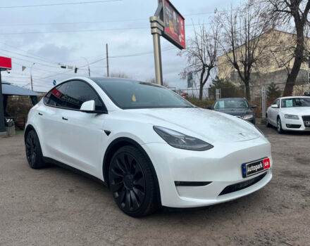 Белый Тесла Model Y, объемом двигателя 0 л и пробегом 46 тыс. км за 36990 $, фото 2 на Automoto.ua