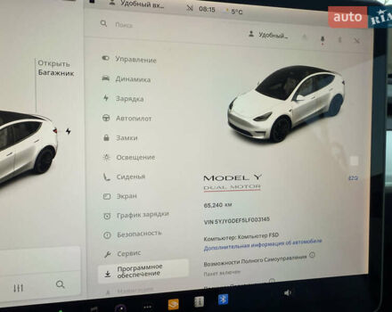 Белый Тесла Model Y, объемом двигателя 0 л и пробегом 65 тыс. км за 19600 $, фото 6 на Automoto.ua