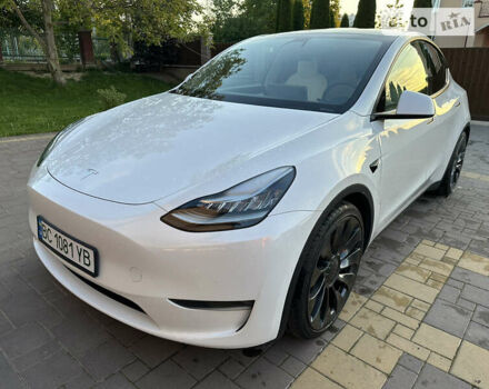 Білий Тесла Model Y, об'ємом двигуна 0 л та пробігом 45 тис. км за 32700 $, фото 22 на Automoto.ua