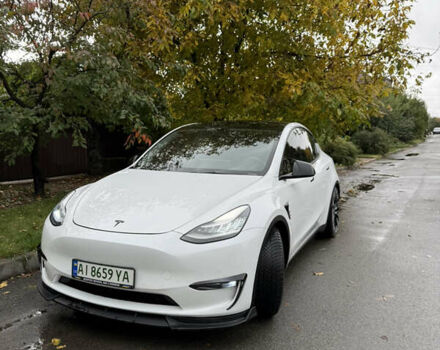 Белый Тесла Model Y, объемом двигателя 0 л и пробегом 62 тыс. км за 28500 $, фото 1 на Automoto.ua