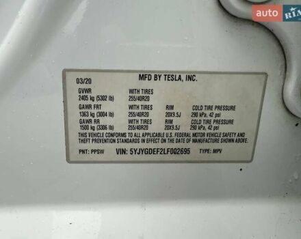 Білий Тесла Model Y, об'ємом двигуна 0 л та пробігом 219 тис. км за 16500 $, фото 11 на Automoto.ua