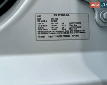 Белый Тесла Model Y, объемом двигателя 0 л и пробегом 53 тыс. км за 23500 $, фото 49 на Automoto.ua