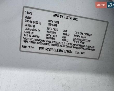 Белый Тесла Model Y, объемом двигателя 0 л и пробегом 98 тыс. км за 15000 $, фото 10 на Automoto.ua