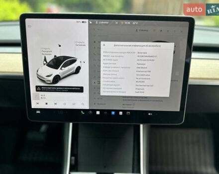 Белый Тесла Model Y, объемом двигателя 0 л и пробегом 53 тыс. км за 23500 $, фото 35 на Automoto.ua