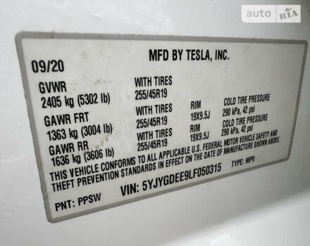 Білий Тесла Model Y, об'ємом двигуна 0 л та пробігом 76 тис. км за 32300 $, фото 13 на Automoto.ua