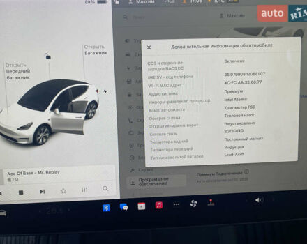 Белый Тесла Model Y, объемом двигателя 0 л и пробегом 32 тыс. км за 25700 $, фото 20 на Automoto.ua