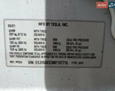 Тесла Model Y 2021 в Тернополе на Automoto.ua Белый Тесла Model Y, объемом двигателя 0 л и пробегом 84 тыс. км за 15800 $, фото 21 на Automoto.ua
