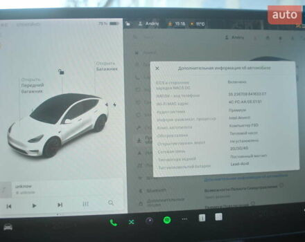 Белый Тесла Model Y, объемом двигателя 0 л и пробегом 54 тыс. км за 21600 $, фото 41 на Automoto.ua
