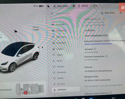 Белый Тесла Model Y, объемом двигателя 0 л и пробегом 44 тыс. км за 28500 $, фото 26 на Automoto.ua