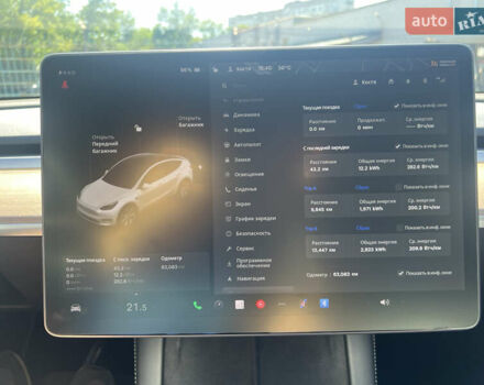 Белый Тесла Model Y, объемом двигателя 0 л и пробегом 63 тыс. км за 24500 $, фото 31 на Automoto.ua