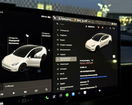 Білий Тесла Model Y, об'ємом двигуна 0 л та пробігом 52 тис. км за 30000 $, фото 5 на Automoto.ua