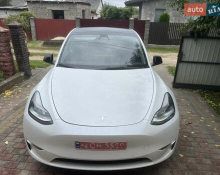 Белый Тесла Model Y, объемом двигателя 0 л и пробегом 92 тыс. км за 23500 $, фото 1 на Automoto.ua