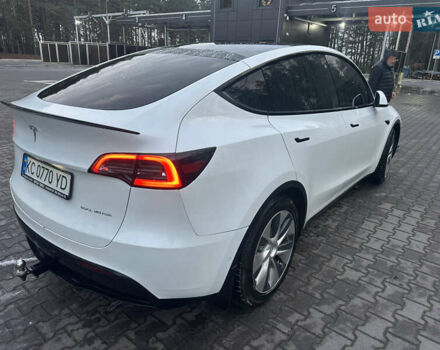Белый Тесла Model Y, объемом двигателя 0 л и пробегом 55 тыс. км за 25500 $, фото 1 на Automoto.ua